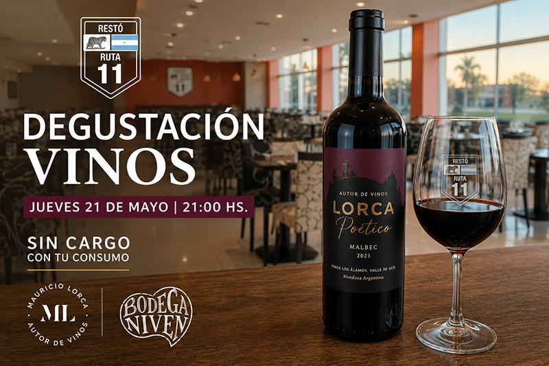Restó Ruta 11 propone una experiencia gastronómica con degustación de vinos sin cargo en Resistencia Restó Ruta 11 propone una experiencia gastronómica con degustación de vinos sin cargo en Resistencia