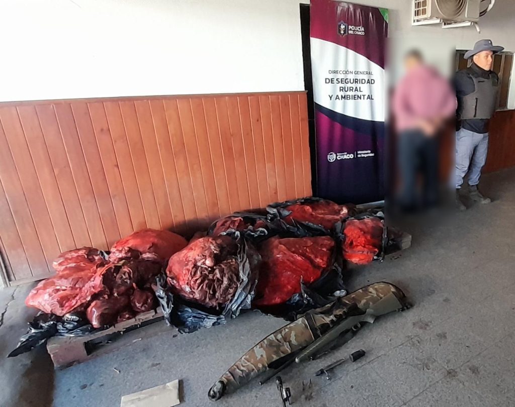 Demoraron a padre e hijo con más de 200 kilos de carne de búfalo en el baúl Demoraron a padre e hijo con más de 200 kilos de carne de búfalo en el baúl