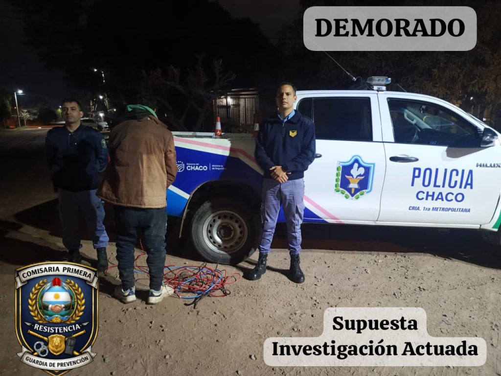 Demoraron a un hombre con cables de presuntamente robados
