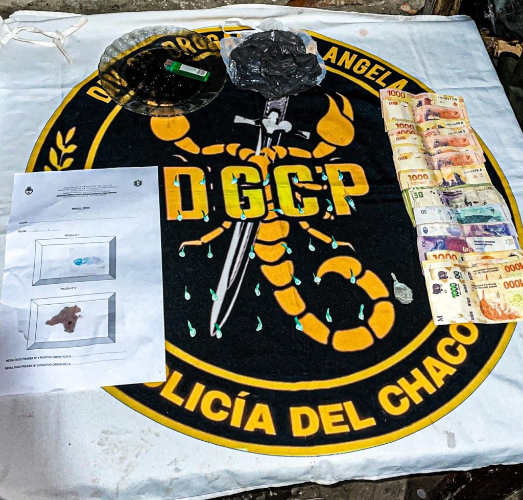 Allanamiento antidrogas en Villa Ángela: dos detenidos y cocaína secuestrada