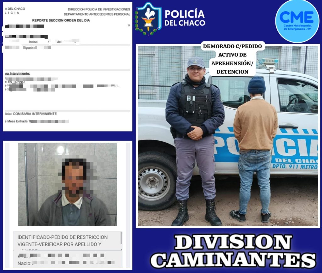 Identifican y detienen a un hombre con pedido de captura en la zona sur de Resistencia