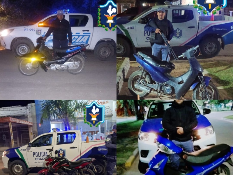 Operativo de la Policía del Chaco, terminó con más de 900 personas identificadas, 93 motocicletas secuestradas y detenidos Operativo de la Policía del Chaco, terminó con más de 900 personas identificadas, 93 motocicletas secuestradas y detenidos