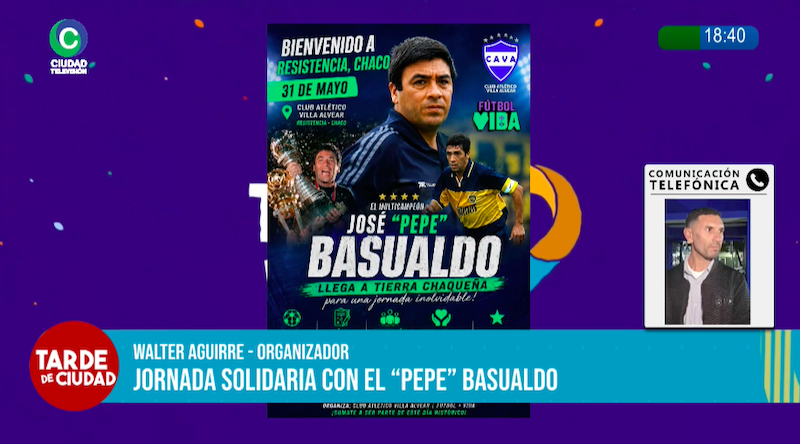 Jornada solidaria con el “Pepe” Basualdo para ayudar a centros comunitarios Jornada solidaria con el “Pepe” Basualdo para ayudar a centros comunitarios