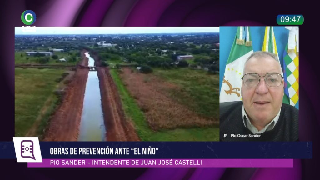 “Estamos mucho mejor que antes”, aseguró el intendente de Castelli sobre las obras para hacer frente a “El Niño”