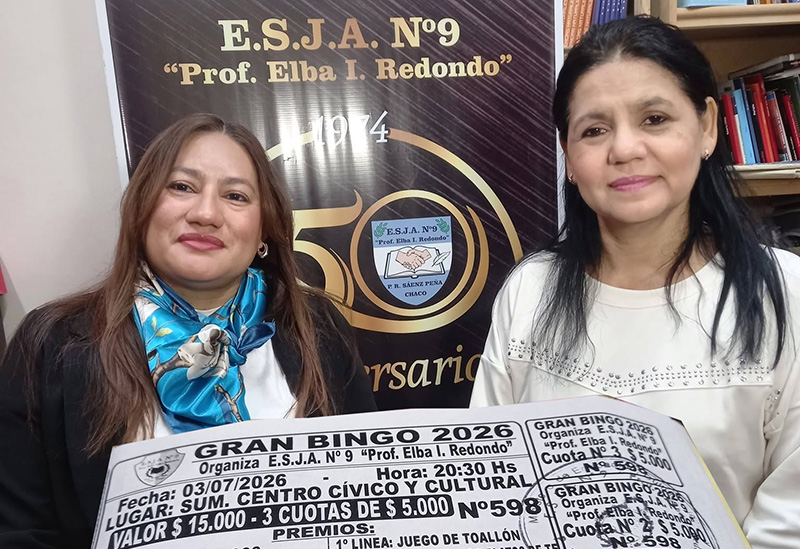 Solidaridad: la ESJA N°9 organiza Bingo para renovar sus herramientas de trabajo Solidaridad: la ESJA N°9 organiza Bingo para renovar sus herramientas de trabajo