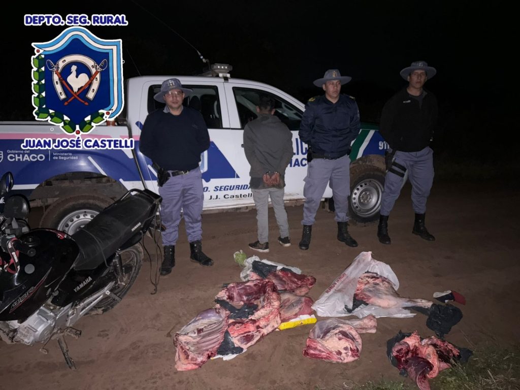 Fue demorado con más de 80 kilos de carne faenada Fue demorado con más de 80 kilos de carne faenada