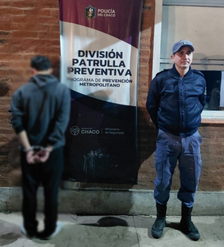 Atacó a un policía con un cuchillo y terminó demorado junto a dos familiares