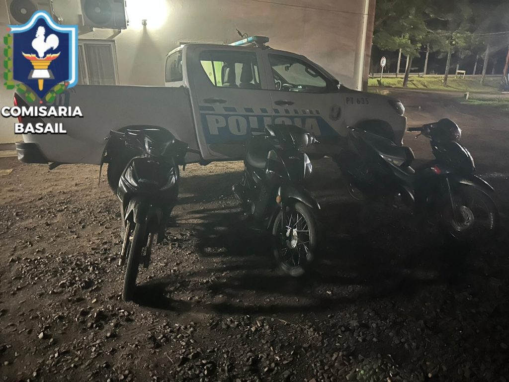 Interrumpieron picadas ilegales sobre la ruta 11 y secuestraron tres motocicletas