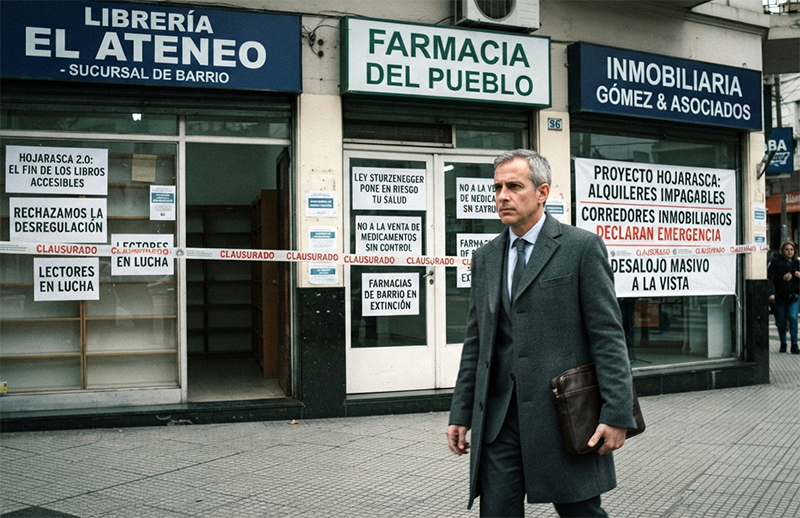 “Hojarasca” 2.0: Librerías, farmacias y corredores inmobiliarios las nuevas víctimas de Sturzenegger “Hojarasca” 2.0: Librerías, farmacias y corredores inmobiliarios las nuevas víctimas de Sturzenegger