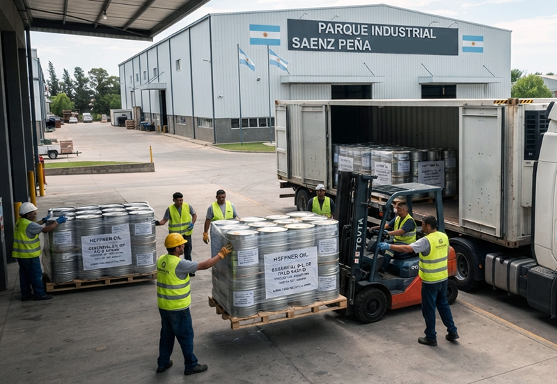 Chaco embarca desde Sáenz Peña carga de aceite esencial de Palo Santo con destino a Alemania Chaco embarca desde Sáenz Peña carga de aceite esencial de Palo Santo con destino a Alemania