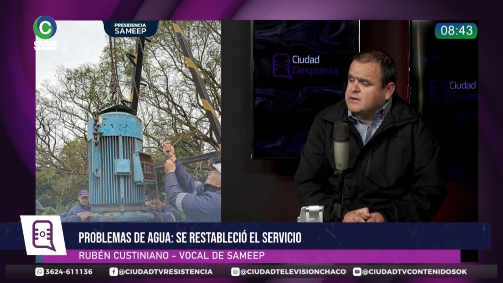 Desde SAMEEP confirmaron que el servicio de agua ya fue restablecido: atribuyeron los cortes a roturas, fallas mecánicas y actos de vandalismo