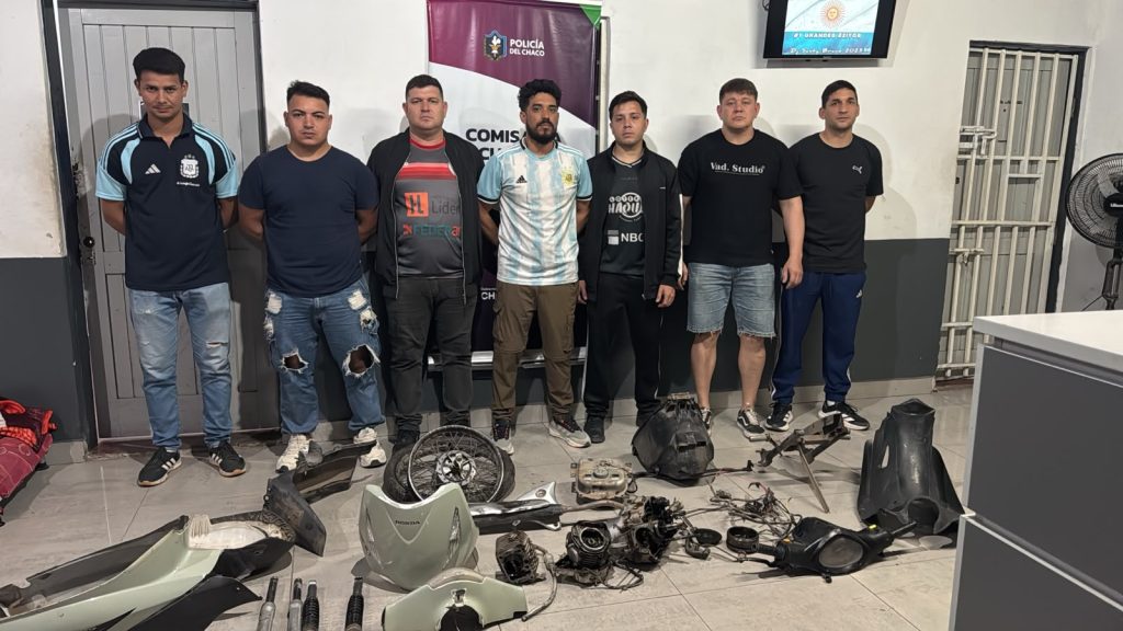 Efectivos hallaron motopartes abandonadas en un terreno baldío