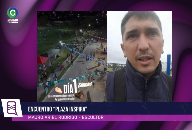 Encuentro de Escultores en Plaza: “Invitamos a que vean el trabajo en vivo del artista, como de los troncos bruto se crean obras de arte” Encuentro de Escultores en Plaza: “Invitamos a que vean el trabajo en vivo del artista, como de los troncos bruto se crean obras de arte”