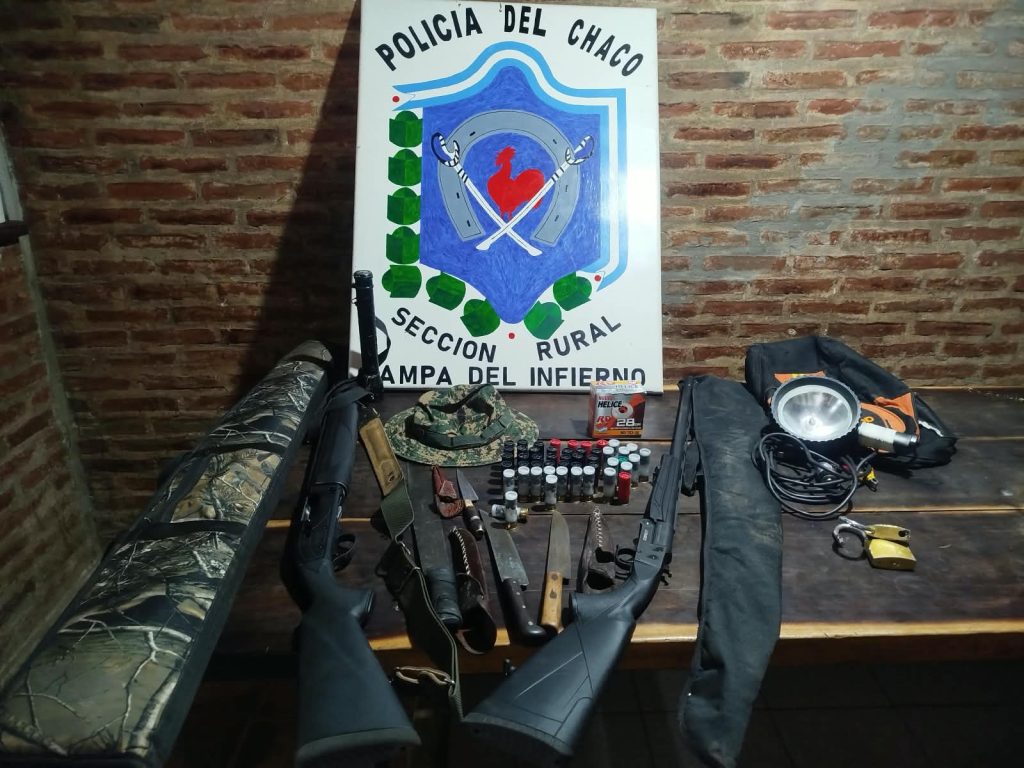 Pampa del Infierno: cuatro aprehendidos tras ingresar a un campo con armas