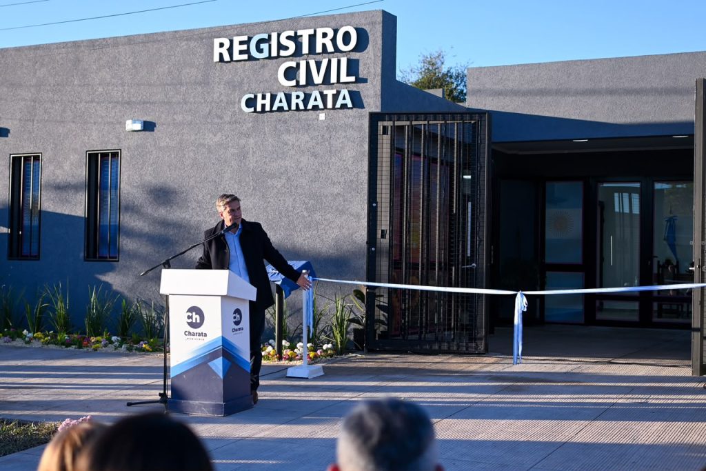Tras 105 años, Zdero inauguró el primer edificio propio del Registro Civil de Charata