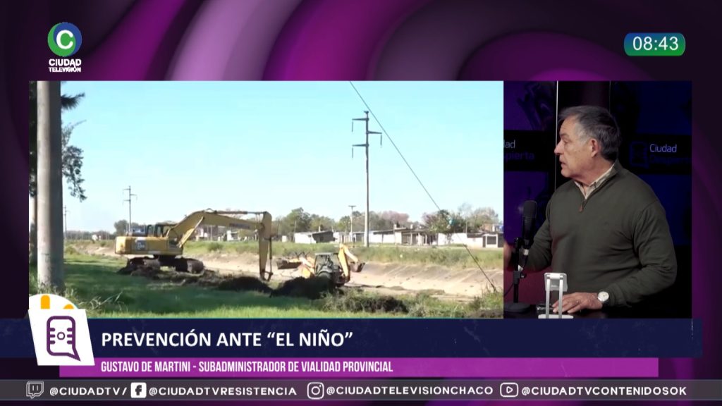 Chaco se prepara ante la llegada de El Niño: refuerzan canales, terraplenes y desagües ante posibles lluvias intensas
