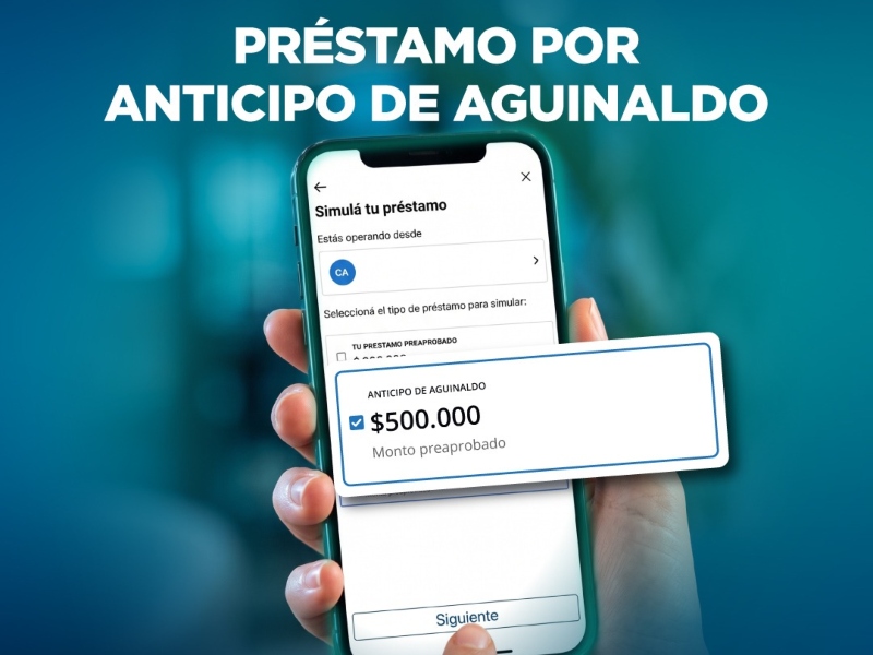 Ya está habilitado el préstamo por anticipo de aguinaldo, con acreditación inmediata en NBCH24 Ya está habilitado el préstamo por anticipo de aguinaldo, con acreditación inmediata en NBCH24