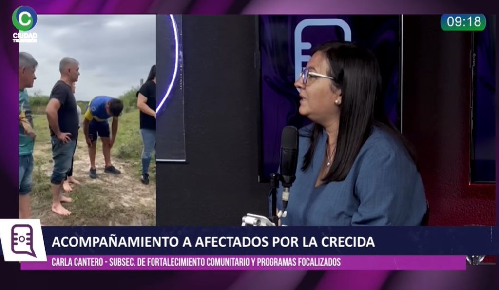 Crecida en el Chaco: “La mayoría no quiere dejar sus casas por miedo a que se las roben”, señaló Carla Cantero Crecida en el Chaco: “La mayoría no quiere dejar sus casas por miedo a que se las roben”, señaló Carla Cantero