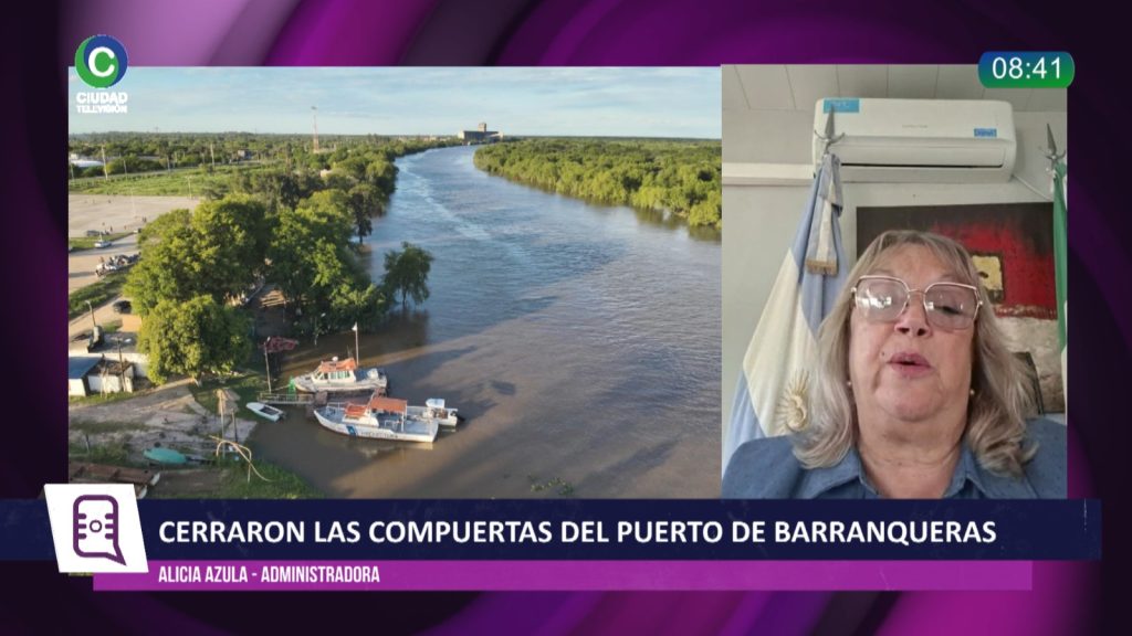 Cierre de defensas del Puerto Barranqueras: “El talón de Aquiles hoy es la posibilidad de una lluvia intensa”, advirtió Azula