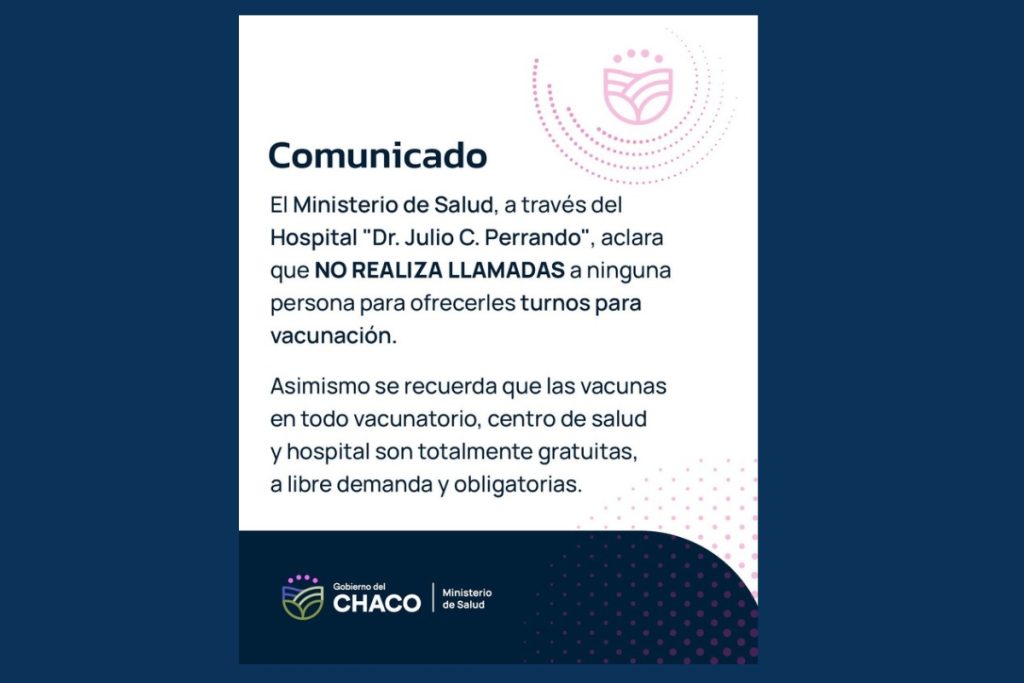 Salud alerta por estafas telefónicas con falsos turnos de vacunación