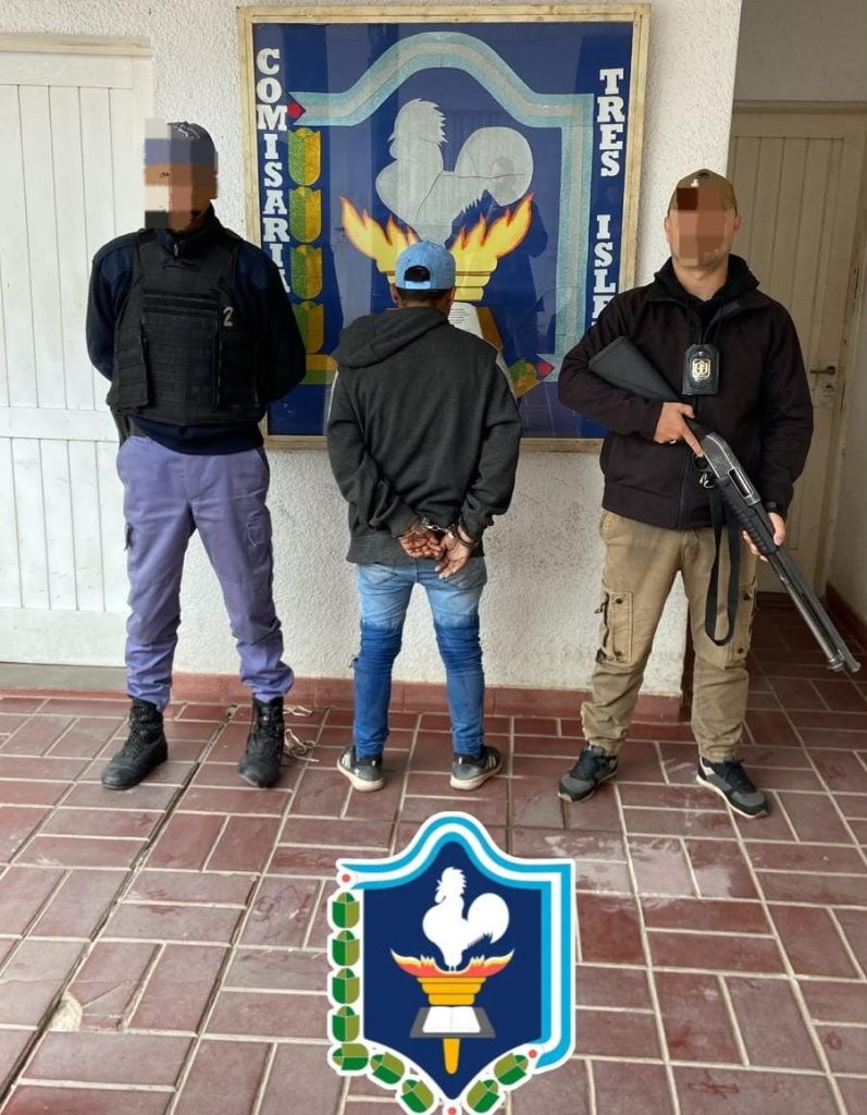 Tres Isletas: fue detenido por lesiones y amenazas con un arma blanca